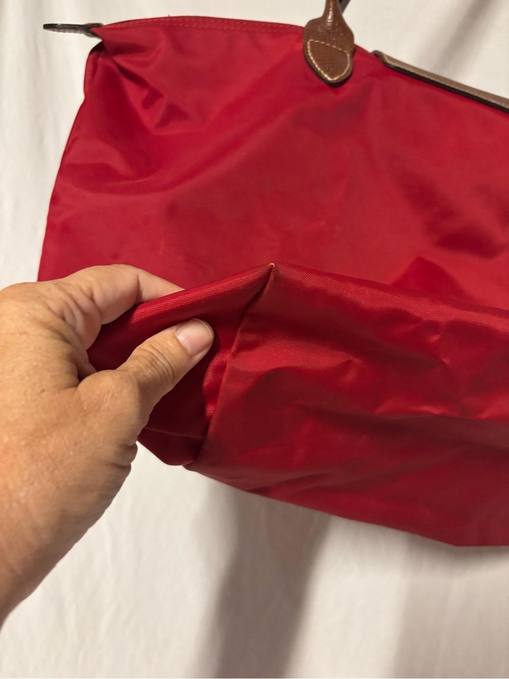 Longchamp LePliage Large Red Tote - Picture 10 of 15